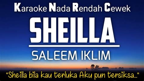 Sheila Iklim Karaoke Female Key Nada Wanita 3 YouTube