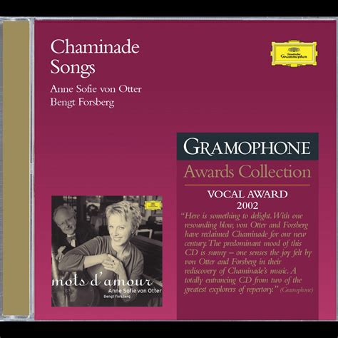 Chaminade Mots D Amour Album By Anne Sofie Von Otter Bengt