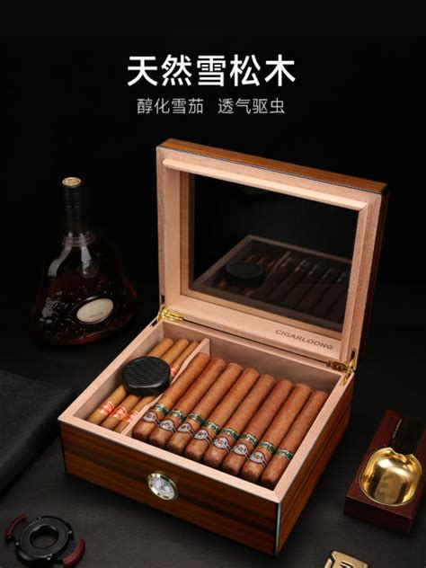 Imported Cuban Cigar Moisturizing Box Cedar Wood Large Capacity