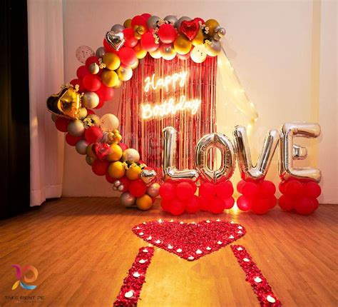 Romantic Surprise Birthday Decoration