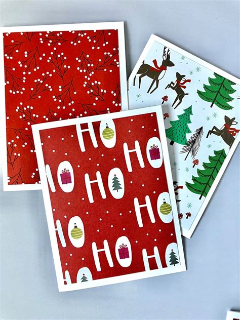 Christmas Winter Holiday Cards Set of 10 - Etsy