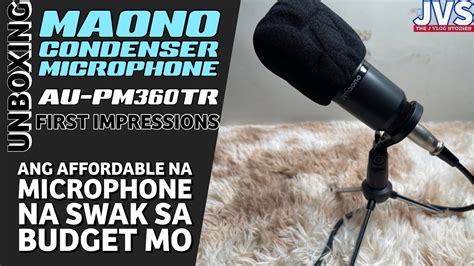 Maono Condenser Microphone Kit Unboxing And Quick Look Filipino AU