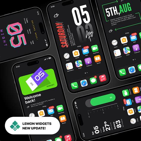Lemon widgets 🆕 V.7 A lot of fun on your Home Screen. Link download in