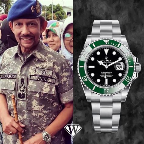 Sultan Hassanal Bolkiah Rolex Submariner Kermit Superwatchman