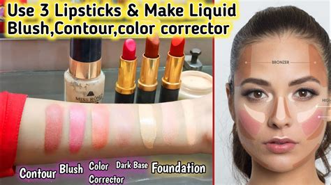 How To Make Liquid Blush Contour Color Corrector Dark Base With