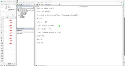 How To Use The For Each Loop In Excel Vba