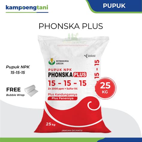 Jual Pupuk NPK Phonska Plus 15 15 15 25 Kg Sulfur Zinc Petrokimia