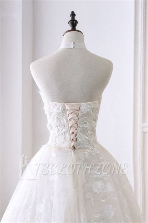 Tsclothzone Elegant A Line Halter Tulle White Wedding Dress Sleeveless