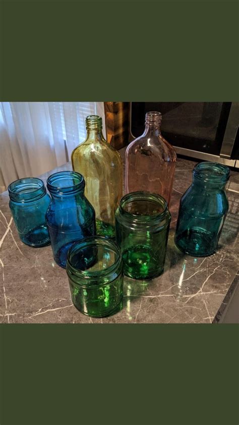 Tinted Glass Using Mod Podge And Food Coloring