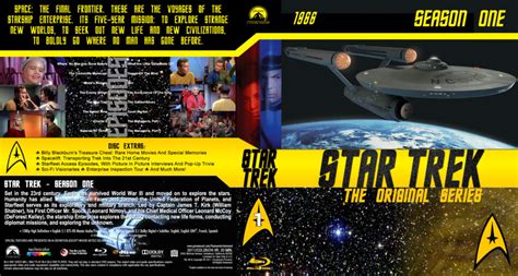 Star Trek: The Original Series - Season 1 blu-ray cover (1966) R1 Custom