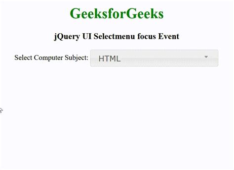 JQuery Focus Method GeeksforGeeks