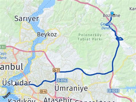 Beykoz Bozhane Kız Kulesi Vapur İskelesi Arası Kaç Km Yol Tarifi