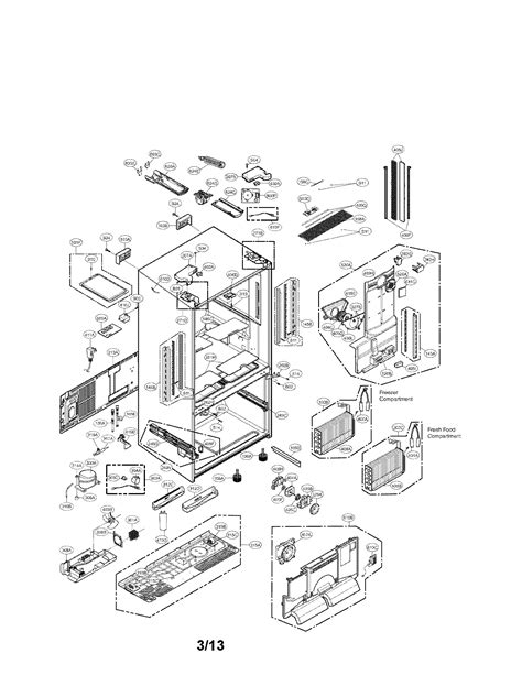 LG Refrigerator Parts Diagram