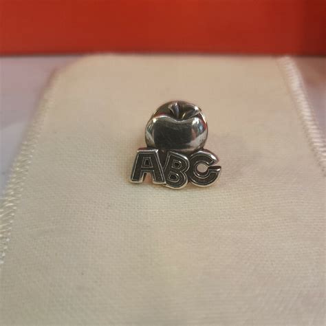 Rare Retired James Avery Teachers Abc Apple Rare Htf Gem