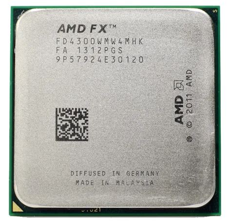 AMD FX 4300 3.8 GHz Quad Core Processor Socket AM3+ 32NM CPU Bulk ...