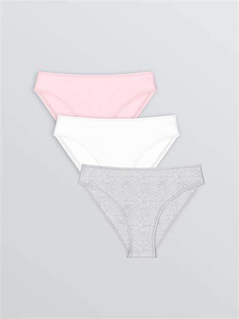 LCW DREAM Schlichte Bikini Slips 3er Pack S50599Z8 FTE LC Waikiki