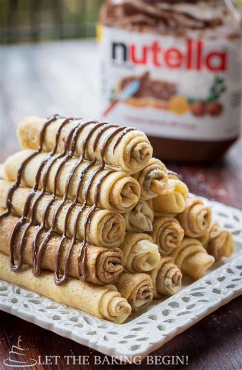 Nutella Stuffed Crepes And 3 Ways To Fold Them Let The Baking Begin