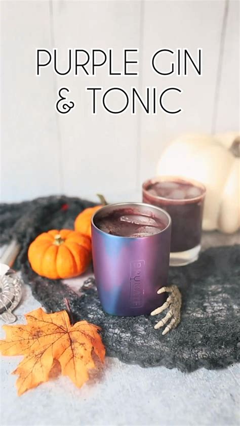 Purple Gin & Tonic – Halloween Drink Inspo 🔮 [Video] | Gin and tonic ...