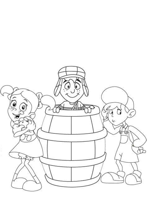 Dibujos De La Vecindad Del Chavo Para Colorear Imagui Desenhos Para