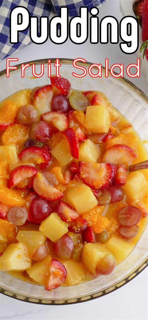 Lemon Vanilla Pudding Fruit Salad Recipe Fruit Salad With Pudding Easy Fruit Salad Recipes