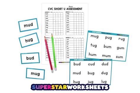 Phonics Assessment - Superstar Worksheets