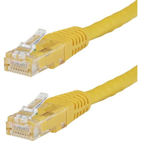 StarTech.com 3FT Cat6 Snagless Unshielded (UTP) Pure Bare Copper Patch Cable 550MHz — Yellow (5-Pack) (N6PAT-C6-UTP-3FT-YL-5PK)