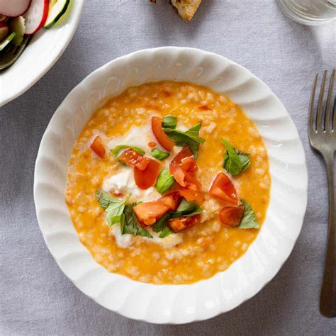 Risotto Mit Tomaten Und Basilikum