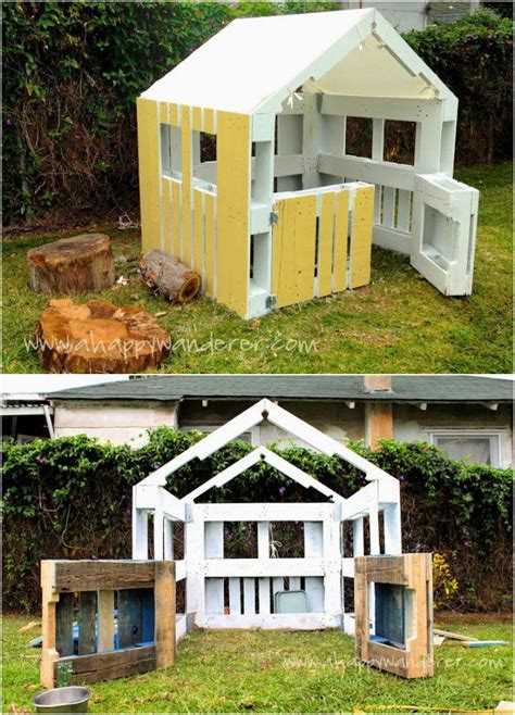 25 Free Diy Pallet Playhouse Plans And Ideas Blitsy