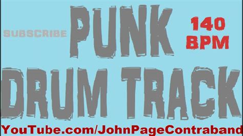 Punk Rock Drum Track 140 Bpm Free Backing Track For Guitar And Bass Players Youtube