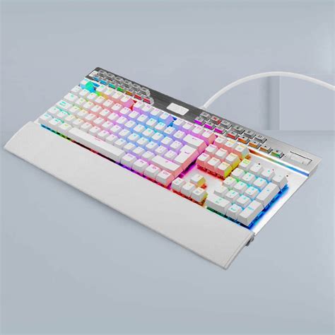 Teclado Gamer Redragon K Rgb Yama White Switch Purple