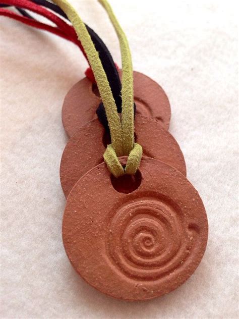 Handmade Terra Cotta Aromatherapy Essential Oils Diffuser Pendant