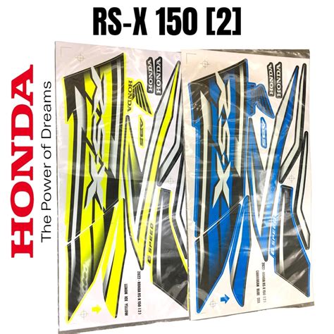 Honda RSX150 2 Tahun 2022 Body Sticker RS X RSX150 STRIPE STRIKE