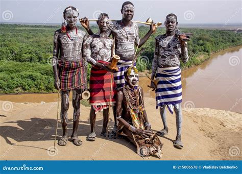 Omo Valley, Ethiopia - January 10, 2019: Portrait of a Resident of the ...