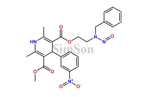 N Nitroso N Desmethyl Nicardipine Cas No Na Simson Pharma Limited