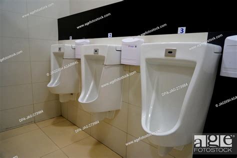 Urinal Toilet Phuket International Airport Thailand Asia Stock