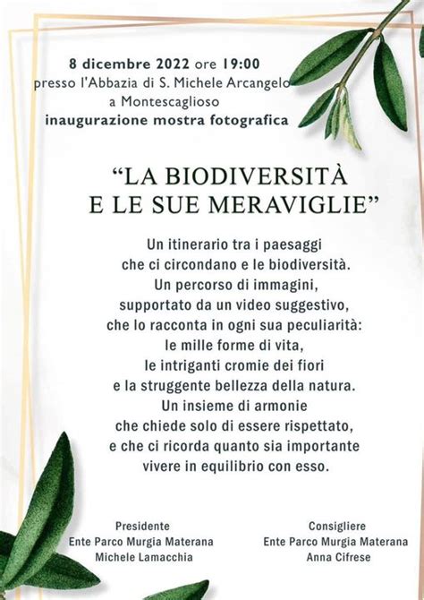 La Biodiversit E Le Sue Meraviglie Mostra Fotografica Federparchi