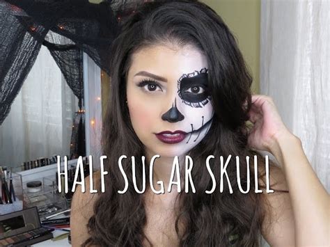 Easy Half Sugar Skull Makeup Tutorial | Saubhaya Makeup