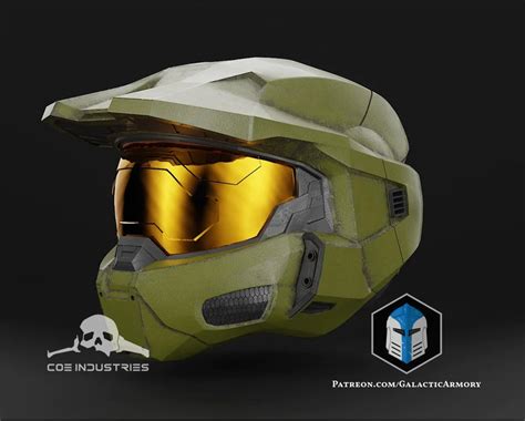 Halo 3 Master Chief Helmet 3D Printed Full-size Master Chief's Helmet ...