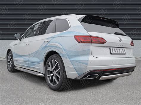 Защита заднего бампера VOLKSWAGEN Touareg (Фольксваген Туарег) с 2018 года