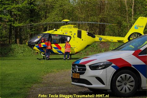 Lifeliner Landt Op Camping In Leek Voor Medische Noodsituatie