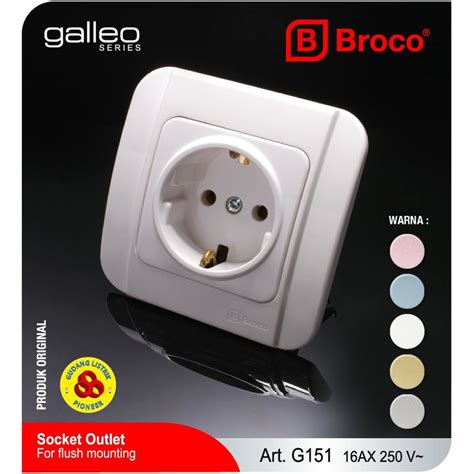 Jual Broco Stop Kontak Galleo G S Arde Socket White Indonesia