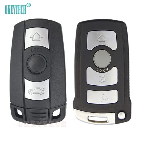 Okeytech 3 4 Button Replacement Modified Remote Car Key Shell For Bmw 1