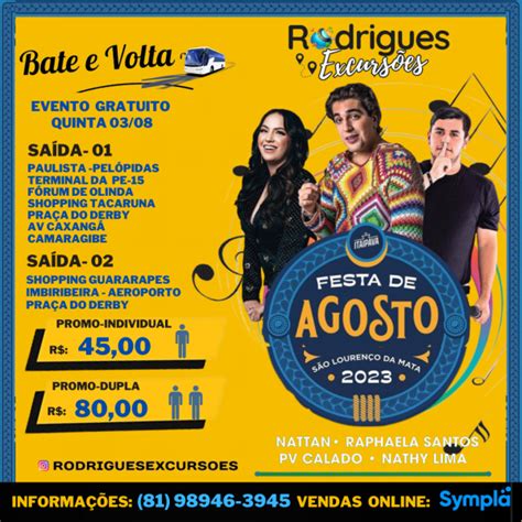 Bate E Volta Festa De Agosto S O Louren O Da Mata Dia Em S O