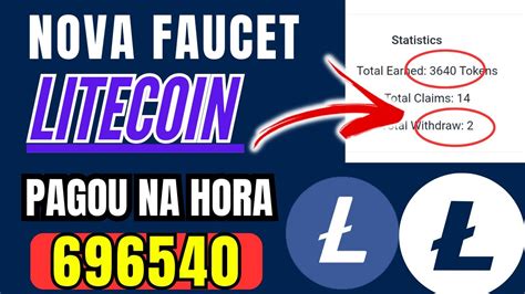 Nova Faucet De Litecoin Pagando Muito E Na Hora Youtube