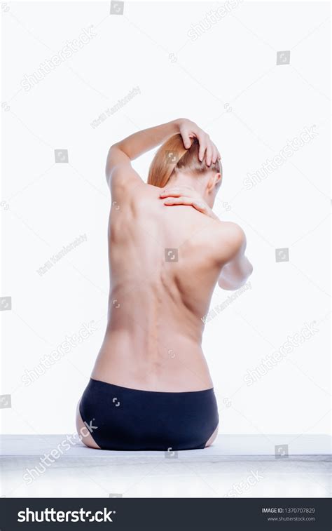 Back Beautiful Nude Woman On White Stock Photo 1370707829 Shutterstock