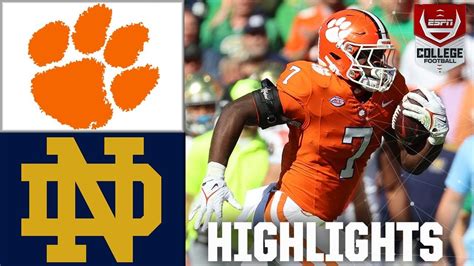 Notre Dame Fighting Irish Vs Clemson Tigers Full Game Highlights