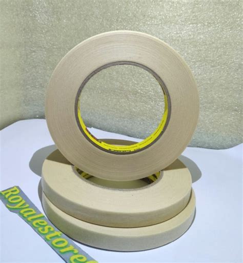 3m Masking Tape 232 12mm X 50meter Lakban Kertas Alas Cat Lazada