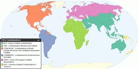 Fifa Countries Regions Groups