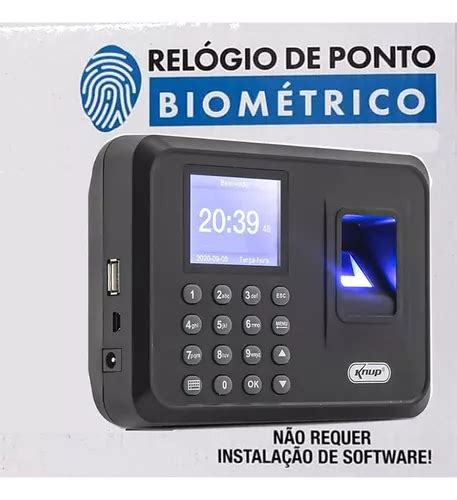 Relógio Ponto Biométrico Impressão Digital Eletrônico Barato