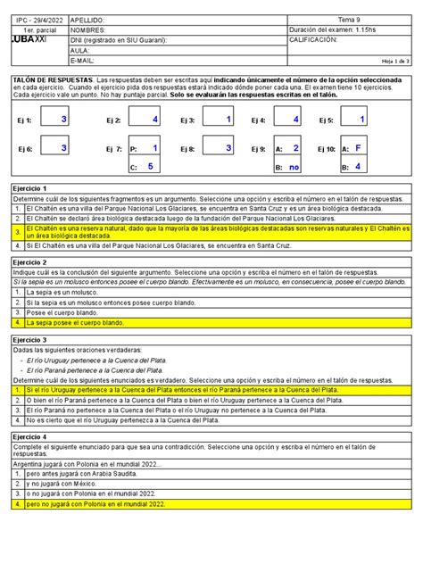 Clave Tema 9 Y 10 Pdf Axioma Argumento